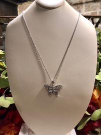Sterling Silver Butterfly Necklace 202//269